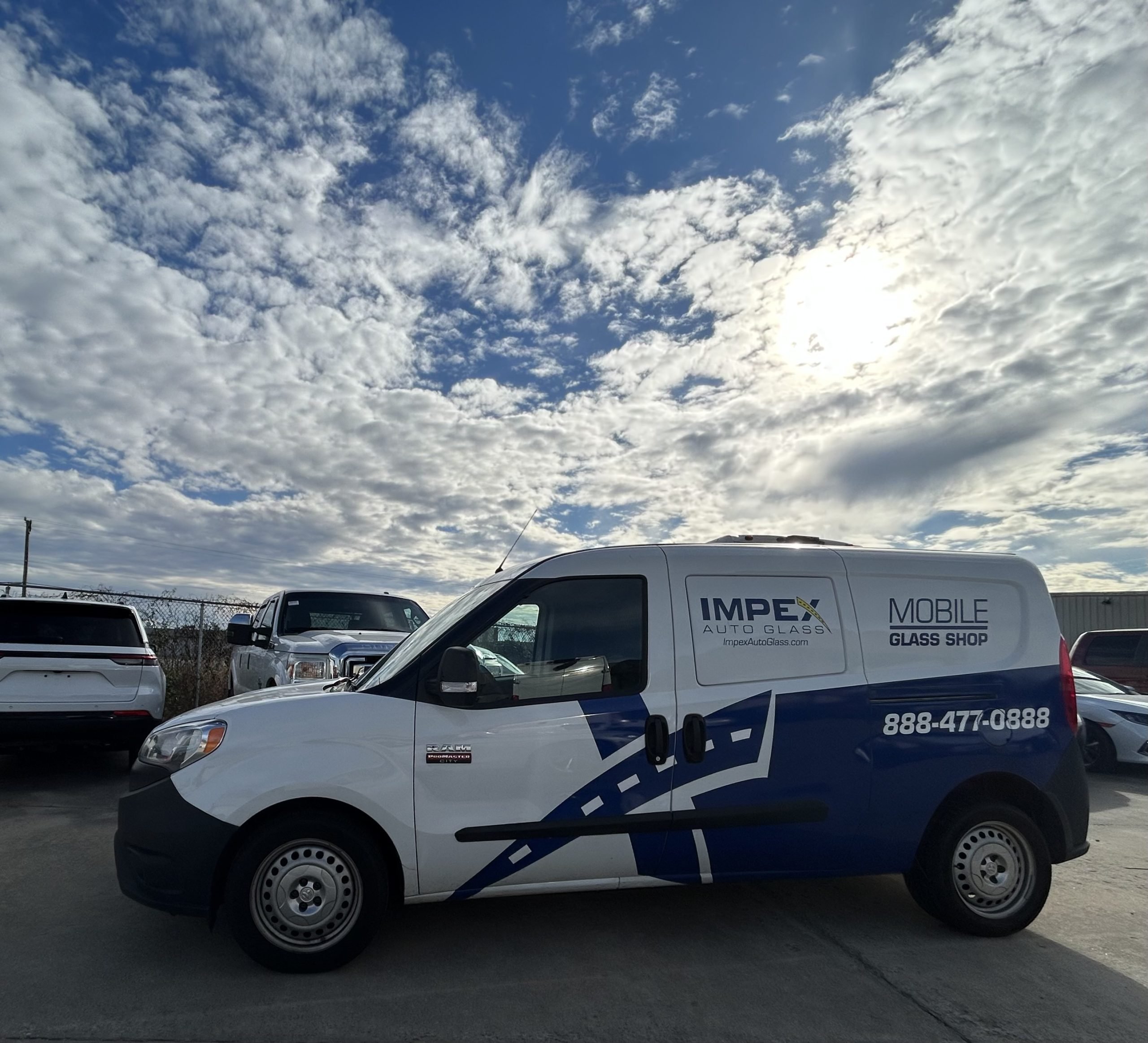 Impex Auto Glass mobile glass shop vehicle